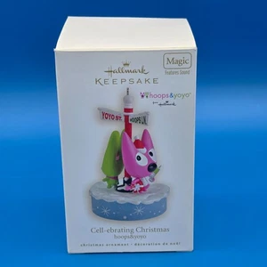 Hallmark Keepsake Ornament 2008 Hoops & Yoyo Cell-ebrating Christmas w/ SOUND! - Picture 1 of 3