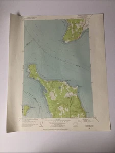 Hansville Quadrangle Washington 1954 USGS Topographical Map 7.5 Department Int - Bild 1 von 8