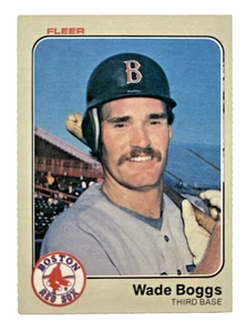 Tarjeta de novato Fleer #179 Wade Boggs 1983 radiocontrol Boston Red Sox - Imagen 1 de 2