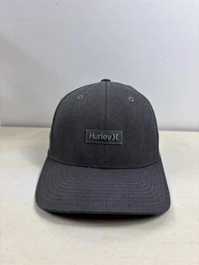 Hurley Hat Cap Fitted Flexfit S-M Gray 20-DRI Performance Mens Athletic Logo - Picture 1 of 13