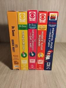 Dr. Seuss Sing Along Classics & Other VHS Lot of 5 - Picture 1 of 12