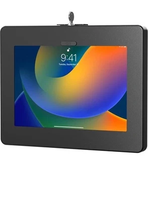 CTA Antirrobo iPad 10.9/7/8/9, Air 4, Galaxy, Lenovo, Zebra Montaje en Pared Negro Foto 1 de 3