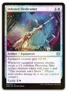 Infested Fleshcutter #17 (Foil) (NM) Phyrexia All Will Be One ONE Magic MTG - Picture 1 of 2