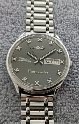 RELOJ MIDO COMMANDER OCEAN STAR DATODAY 8225 ESFERA NEGRA AUTOMÁTICO HECHO EN SUIZA Foto 1 de 4