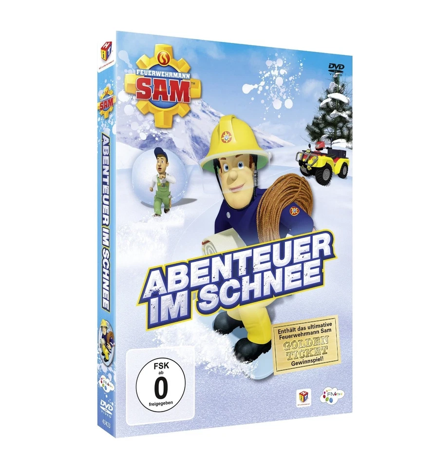 FEUERWEHRMANN SAM - ABENTEUER IM SCHNEE (STAFFEL 8 TEIL 4)  DVD NEW  - Image 1 of 1