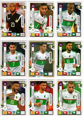 CONJUNTO COMPLETO DE CARTÕES DE TIME DE FUTEBOL ARGELIA 09/09! - Panini Copa do Mundo FIFA 2018 - Imagem 1 de 4