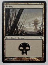MAGIC THE GATHERING MTG 2004 CHAMPIONS OF KAMIGAWA BLACK SWAMP LAND CARD D