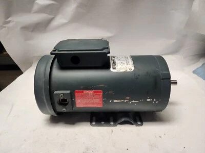 Reliance 1/3 Hp. T56S1101B DC Electric Motor 90 V.  1750 rpm [Missing Brushes] - Image 1 of 4