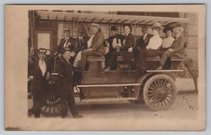 RPPC Denver CO Colorado - Tour Bus - Seeing Denver - Echtfoto Postkarte um 1907 - Bild 1 von 2