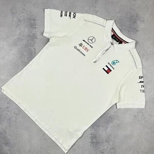 Camisa polo manga corta Mercedes-Benz Tommy Hilfiger Petronas para hombre talla L blanca - Imagen 1 de 19