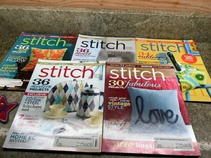 5er Set Quilting Arts Magazin: Stitch, 2012 - 2014 - Bild 1 von 3