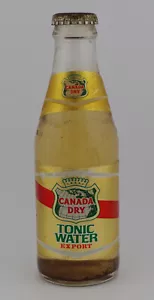 Canada acqua tonica secca, bottiglia di vetro intero in miniatura, etichetta di carta, 6 once 170 ml - Foto 1 di 6