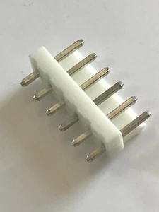 6 WEGE PCB PIN HEADER ANSCHLÜSSE 0,15" STEIFE (X3) fd6d12 - Bild 1 von 4