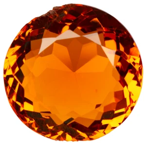 AAA+ 81.85 Ct. Large Yellow Citrine Round Cut Loose Gemstone Gift for Women/Her - Picture 1 of 6