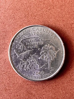 2000 - South Carolina P 1788 - State Quarter - Image 1 of 2