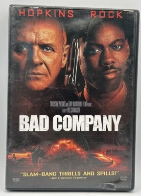 Bad Company DVD Widescreen Anthony Hopkins Chris Rock Free Shipping 2002 - Image 1 of 3