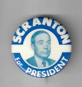 Violonchelo PA GOP Gobernador Bill Scranton 1964 Campaña Presidencial Botón 1.5" - Imagen 1 de 1