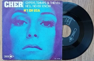CHER Gypsys Tramps & Thieves 7/45 RARE PORTUGAL & SPAIN RELEASE UNIQUE SLEEVE - Picture 1 of 3