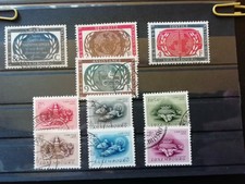 Luxemburg 1955, 2 gestempelte Serien, Mi.-Nr. 537-546