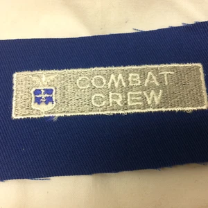 Patch militare vintage esercito aeronautica combattimento equipaggio variante bianco su blu - Foto 1 di 6