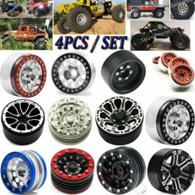 1:10  RC 1.9 '' Metall Beadlock Crawler Felgen Rad Für Axial SCX10 D90 TRX-4 - Bild 1 von 3
