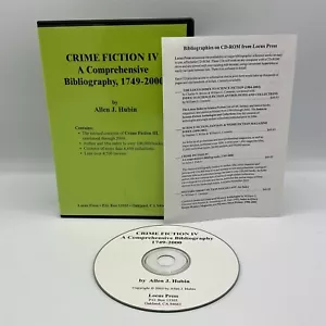 Allen J Hubin / Crime Fiction IV: A Comprehensive Bibliography 1749-2000- CD ROM - Picture 1 of 4