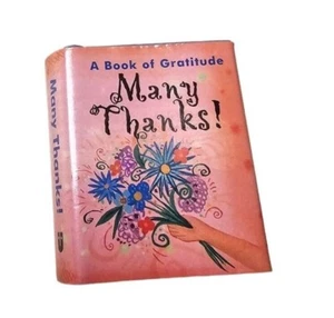 Ariel Books Tiny Tomes Mini Book Many Thanks A Book of Gratitude 1998 Vtg 2" - Picture 1 of 23