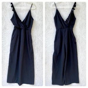 NWT Keepsake the Label Forget You Ruffled Crepe Wide Leg Surplice Jumpsuit US 8 - Picture 1 of 8