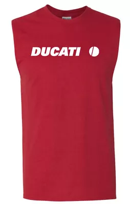 Ducati SLEEVELESS T-shirt - 1299 899 Panigale Racing Motorcycle Biker - Image 1 of 2