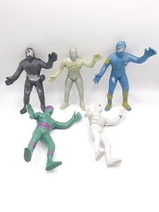 LOT Vintage Lucha Libre Luchadores Figure Mexican Super Hero Bootleg Wrestler B4 - Picture 1 of 2