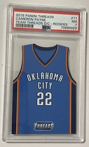 2015-16 Panini Threads Team Die-Cuts Rookies Cameron Payne #11 Rookie RC PSA 7 - Picture 1 of 2