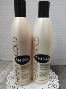 NUEVO Champú y acondicionador Shikai Henna Gold Highlighting 12 oz EA (2PK) - Imagen 1 de 6