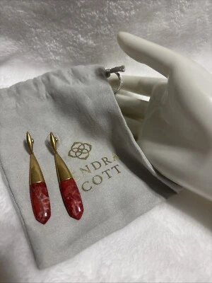 Pendientes Lineales Kendra Scott Freida (Siena Quemada Oro De Colección) Foto 1 de 4