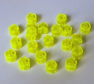 20 x LEGO Rundstein 2 x 2 mit Achsloch - Neon Grün transparent - 3941 - NEU - Bild 1 von 3