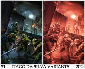 TEENAGE MUTANT NINJA TURTLES ALPHA #1- TIAGO DA SILVA EXCLUSIVE VARIANT SET- IDW - Picture 1 of 5