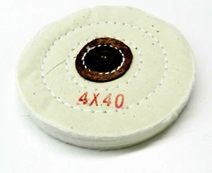 Muslin Buff Jewelry Polishing Buffing Wheel Finex 4" x 40Ply for Jewelers Buffer - Picture 1 of 9