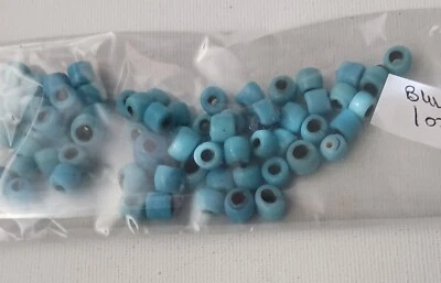 Surtido de cuentas de cuervo/vidrio azul claro transparente/pony/cuentas espaciadoras (68) Foto 1 de 4