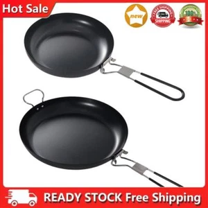 Grillpfanne mit klappbarem Griff, Cookout-Wok, tragbar, einfache Reinigung, Camp - Bild 1 von 14