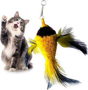 Cat Toy Wand Refill Yellow Birdie KatFly® - Picture 1 of 4