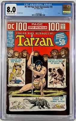 Tarzan Lord of the Jungle: Issue #19 100 Page August 1973, DC Comics, CGC 8.0 - Image 1 of 2