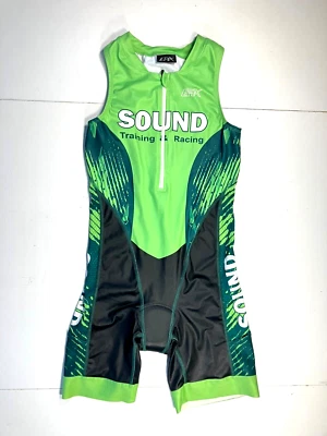 EPIX зеленый/черный с подкладкой велосипедный костюм гонки Джерси велосипед шорты Gear женщин S - Изображение 1 из 4