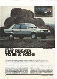 Essai Article Press Reportage 1984 Fiat Regata 70 Es 100 S 14 Pages - Picture 1 of 1