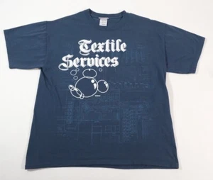 Walt Disney World Textile Services Blue Graphic T-Shirt Size L - Picture 1 of 6