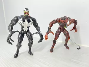 Vintage 1997 ToyBiz Marvel Web Flyers Sneak Attack Carnage + Venom Action Figure - Bild 1 von 10