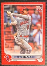 2022 Topps Baseball - UK Edition - #1 Shohei Ohtani - Red Parallel - 89/99  RARE
