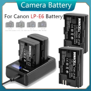 LP-E6 Akku Für Canon EOS 5DS 5D 6d 7d 60d 60da 70d 80d 90d Kamera / Ladegerät DE - Bild 1 von 10