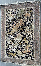 Indian Silk Rug / Tapestry / Wall Hanging. 4'x6'. Imported from Chelsea London.