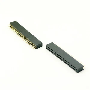 100x 2.54mm Pitch 2x20 Pin 40 Pin Female Double Row Straight Pin Header Strip - Picture 1 of 5