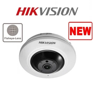 Hikvision Telecamera CCTV di rete a cupola fissa 5 MP Fisheye, vista fisheye 180° 1,05 mm - Foto 1 di 7