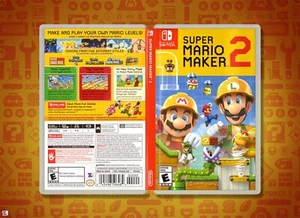 Custodia di ricambio Super Mario Maker 2: inserto bifacciale per Nintendo Switch - Foto 1 di 3
